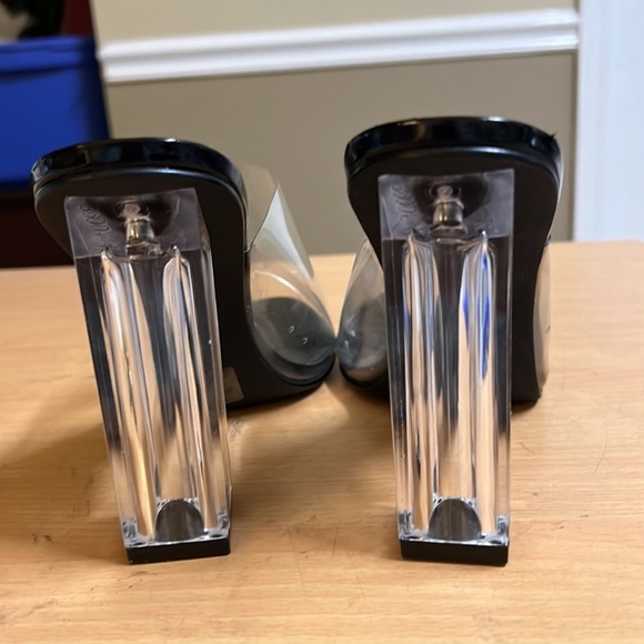 Revol Mule Sandals Black Clear Acrylic 10 - Picture 5 of 9